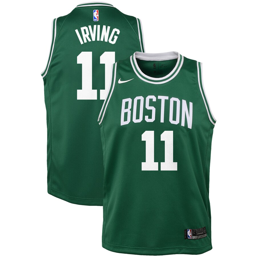 Youth Boston Celtics Kyrie Irving #11 Swingman Nike Icon Edition Green Jersey 2401NVIO